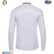 Moški Nogometni dresi Danska Gostujoči EP 2024 Dolgi Rokav